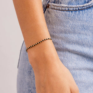 Power Gemstone Brooks Bracelet for Protection in Black Onyx