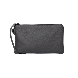 Ziplet Leather Bag Paris/Charcoal Grey