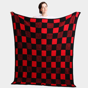 Buffalo Check Blanket in Black/Red