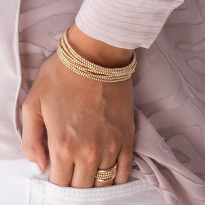 Classic Gold 2mm Bead Bracelet
