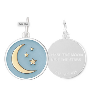 Moon & Stars Pale Blue/Gold