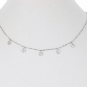 Multi Circles Necklace - Silver
