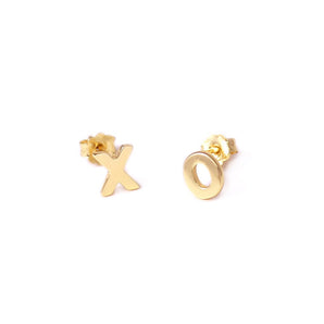 XO Stud Earrings - Gold
