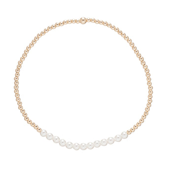 Gold Bliss 2mm Bead Bracelet Pearl – ISABEL HARVEY