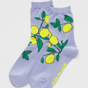 Crew Sock in Lemon Tree