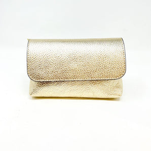 Small Leather Crossbody - Gold