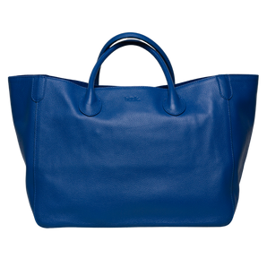 Medium Classic Tote Bag - Havana | Royal Blue