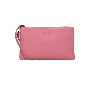 Ziplet Leather Bag Blush